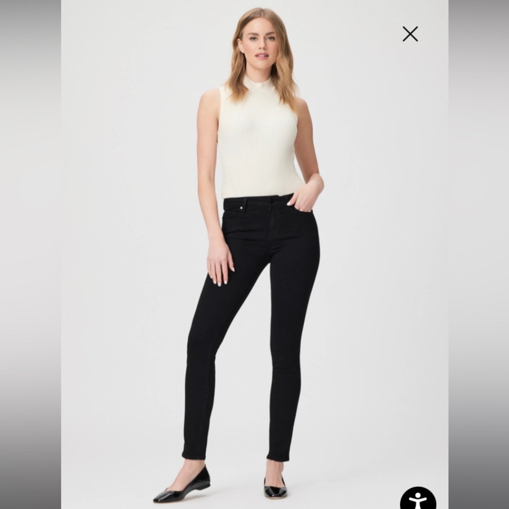 PAIGE Verdugo Ultra Skinny Jean, Black, Size 27